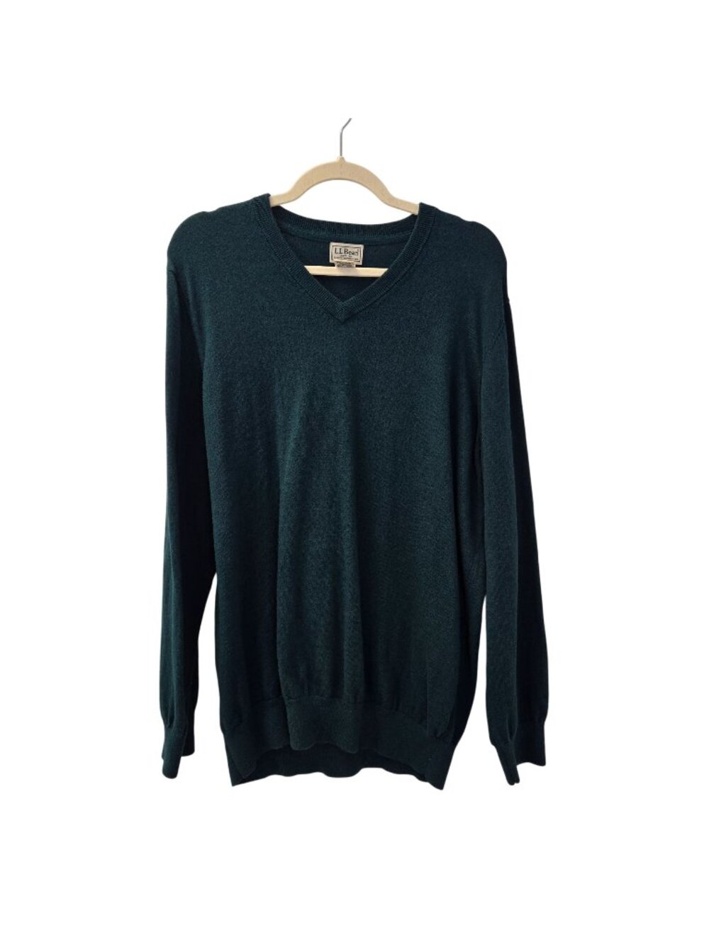L.L. Bean Cashmere Blend V-Neck Sweater Size XL